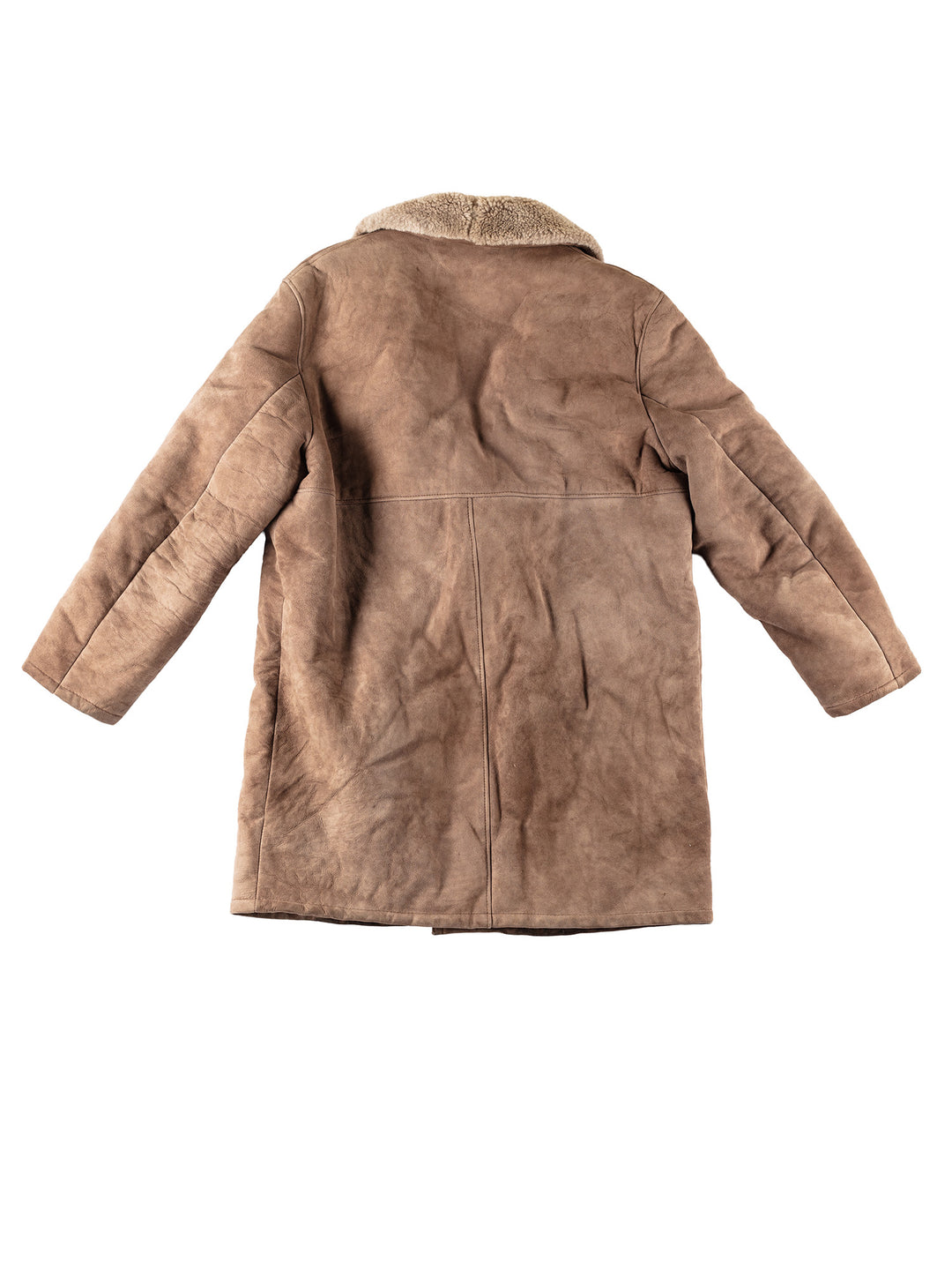 Vintage 90's Men Sheepskin Coat in BeigeVN240