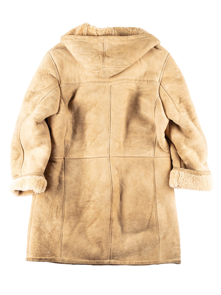 Vintage 70's Men Sheepskin Coat in BeigeVN096