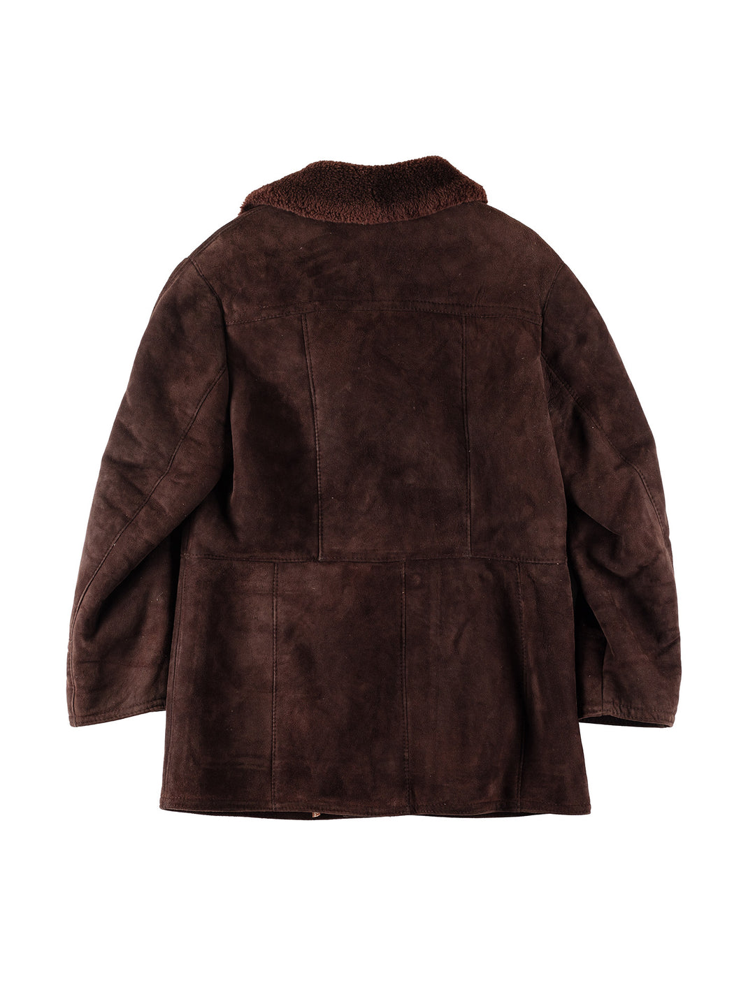 Vintage 80's Men Sheepskin Coat in BrownVN206