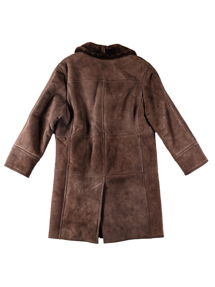 Vintage 70's Men Sheepskin Coat in BrownVN130