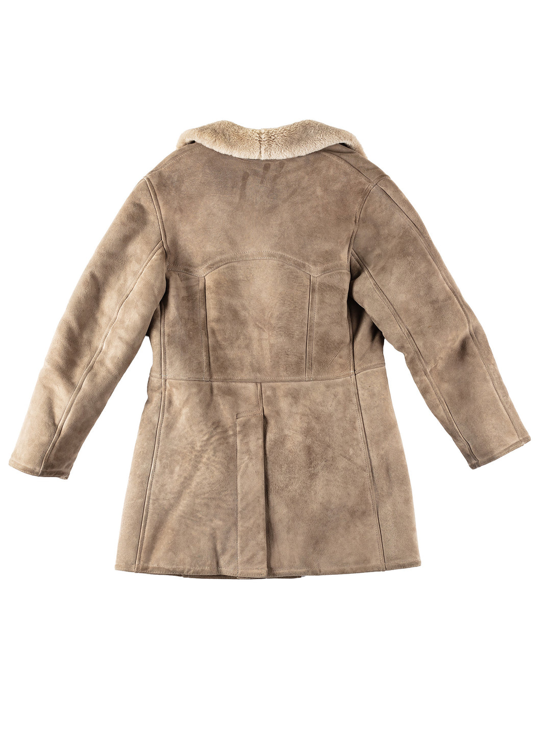 Vintage 70's Men Sheepskin Coat in GrayVN139