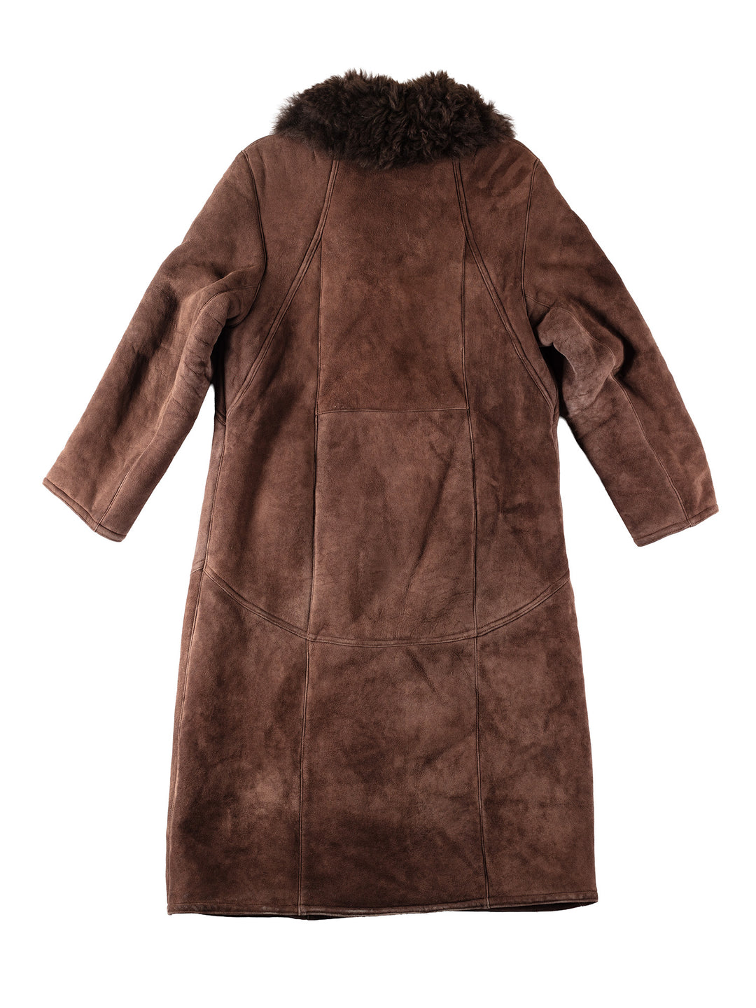 Vintage 80's Women Sheepskin Coat in BrownMN162