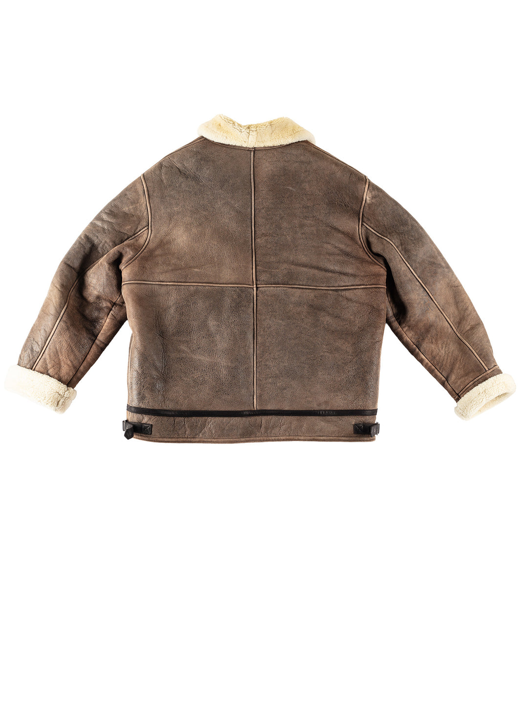 Vintage 80's Men Sheepskin Jacket in BrownVN264
