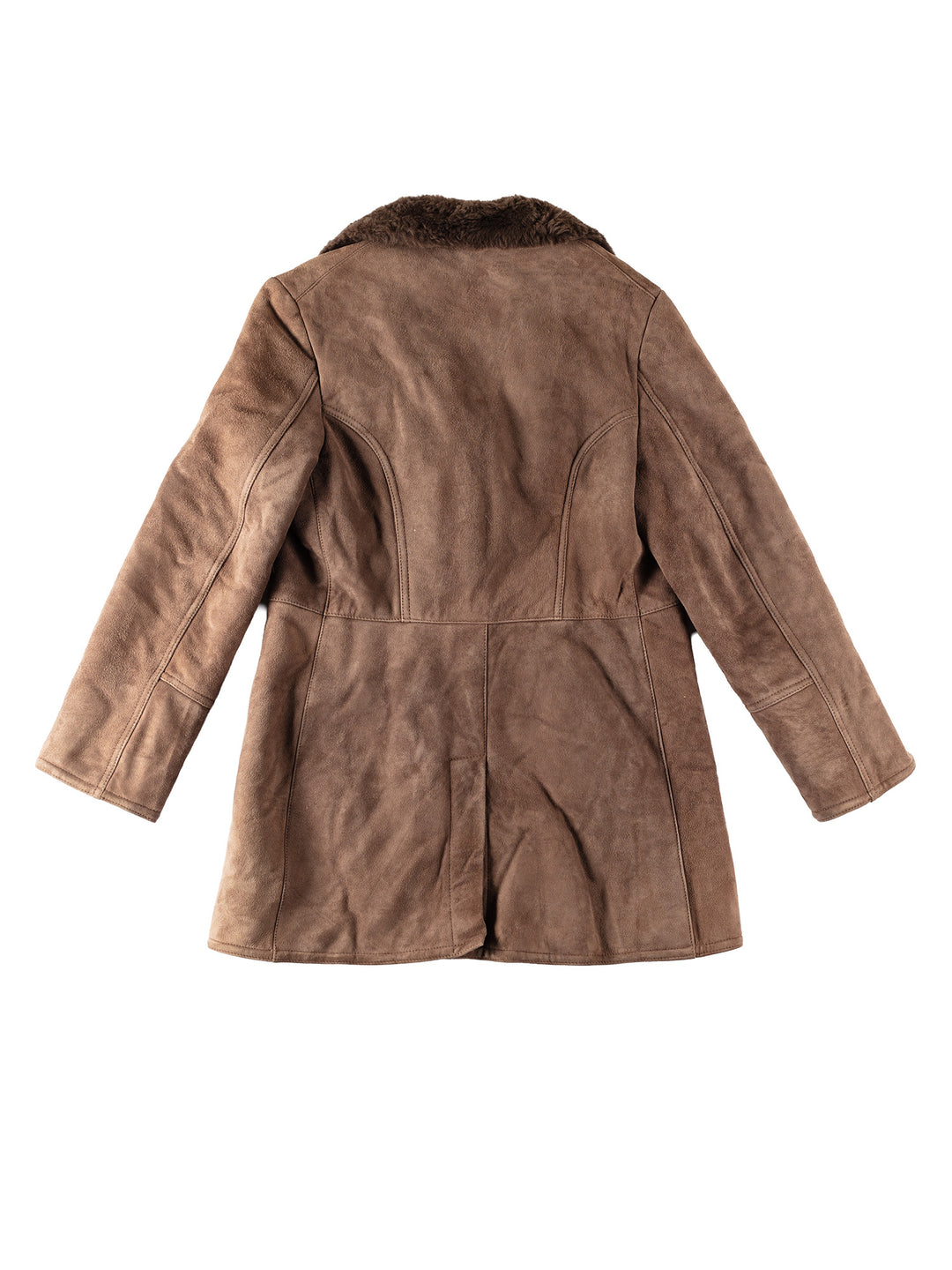 Vintage 70's Men Sheepskin Coat in BrownVN349