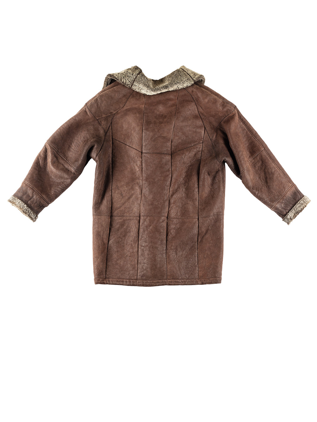Vintage 80's Women Sheepskin Coat in BrownMN220