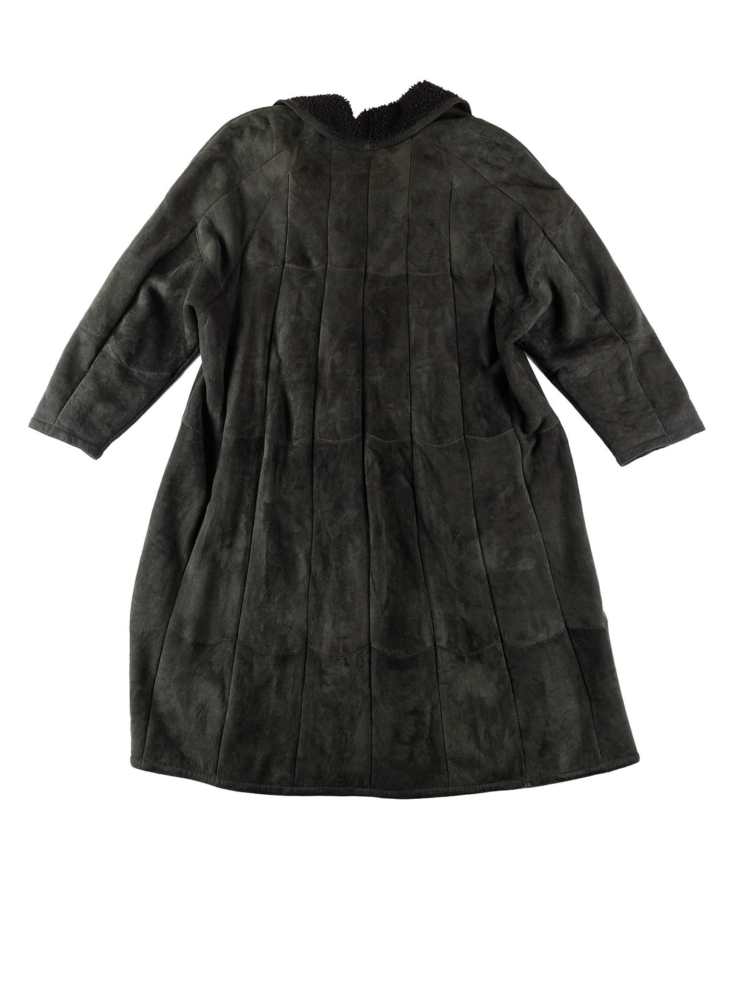 Vintage 90's Women Sheepskin Coat in GreenMN209