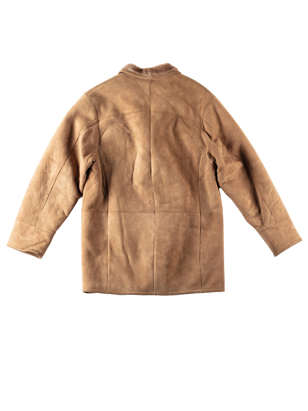 Vintage 90's Men Sheepskin Coat in BrownVN155