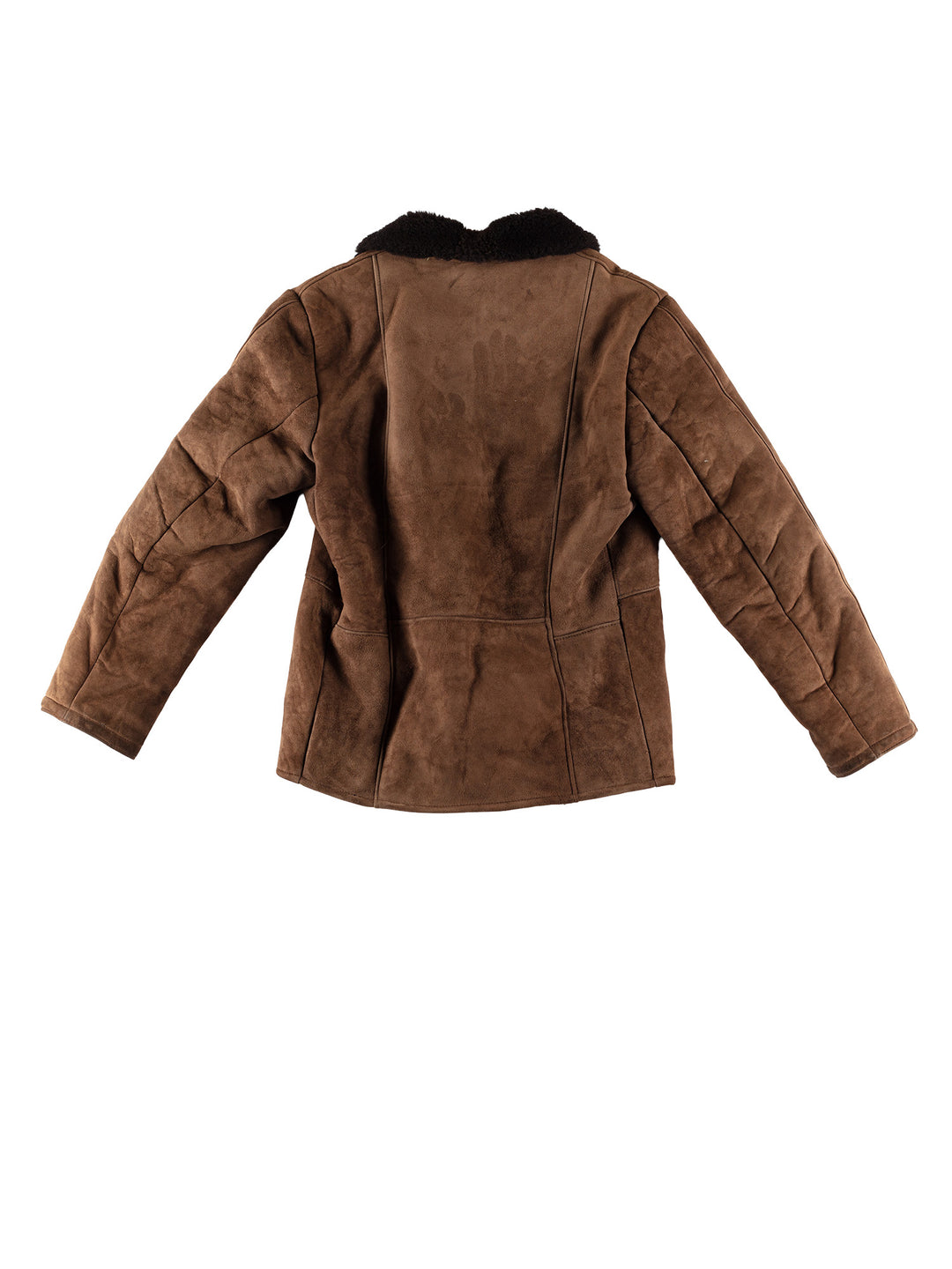 Vintage 80's Men Sheepskin Jacket in BrownVN479