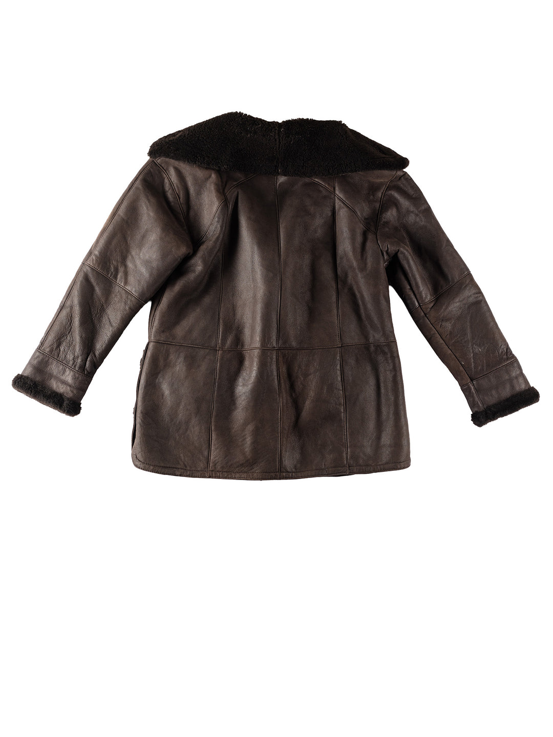 Vintage 80's Women Sheepskin Coat in BrownMN352