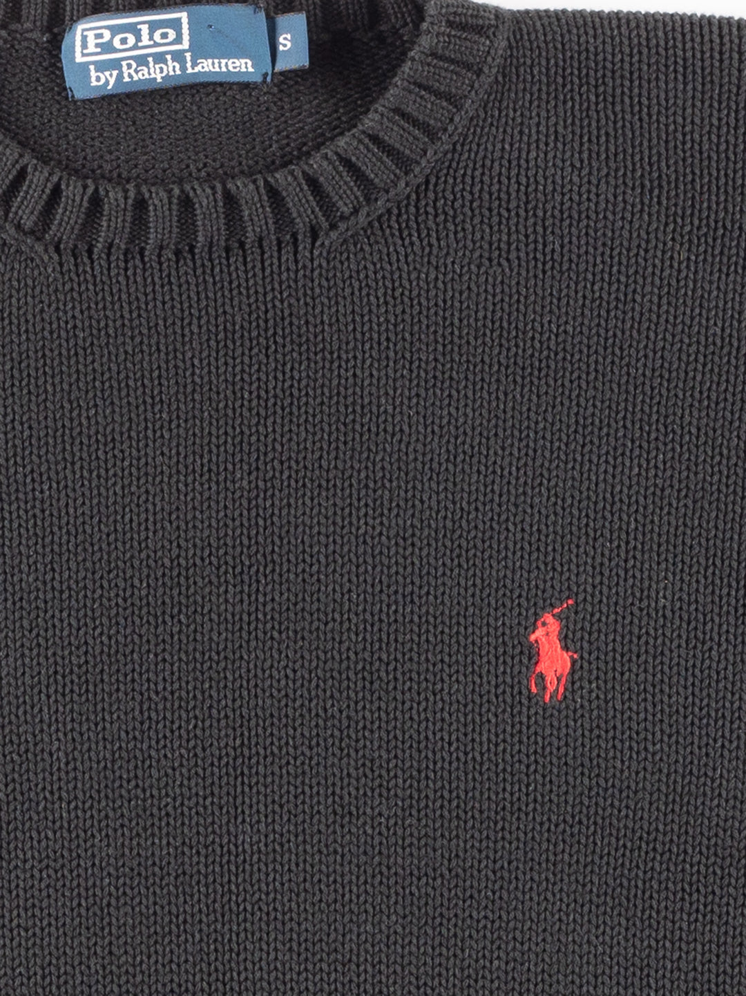 Vintage 2000. gadu Ralph Lauren džemperis melnā krāsā
