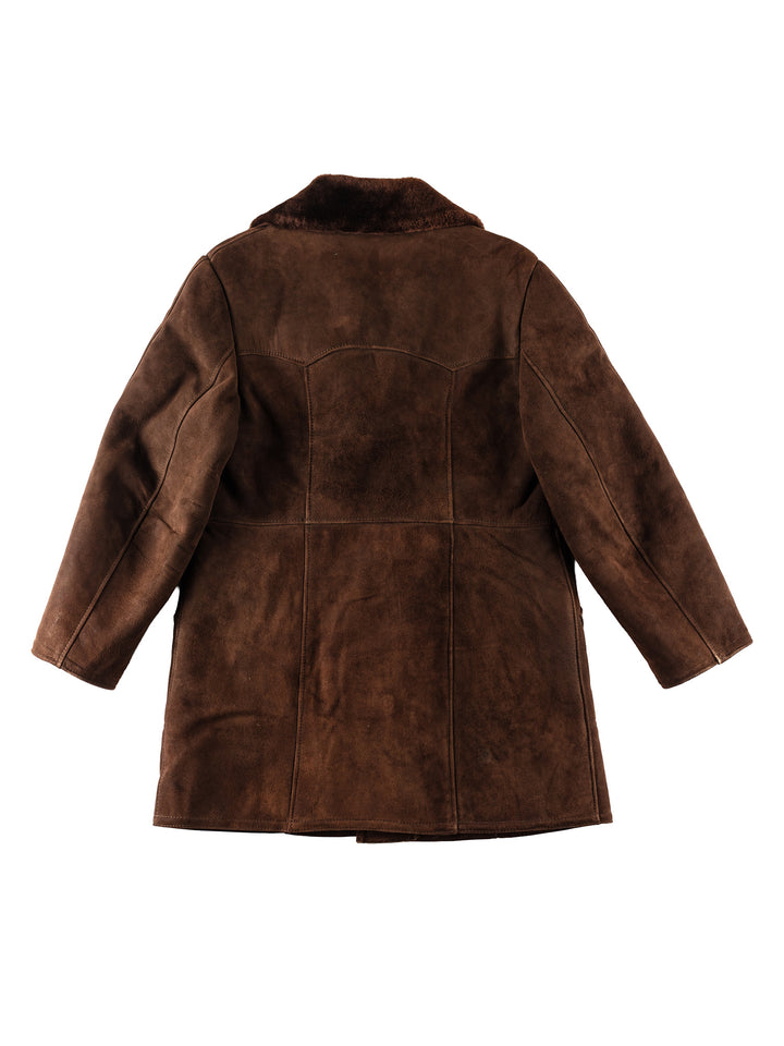Vintage 70's Men Sheepskin Coat in BrownVN187