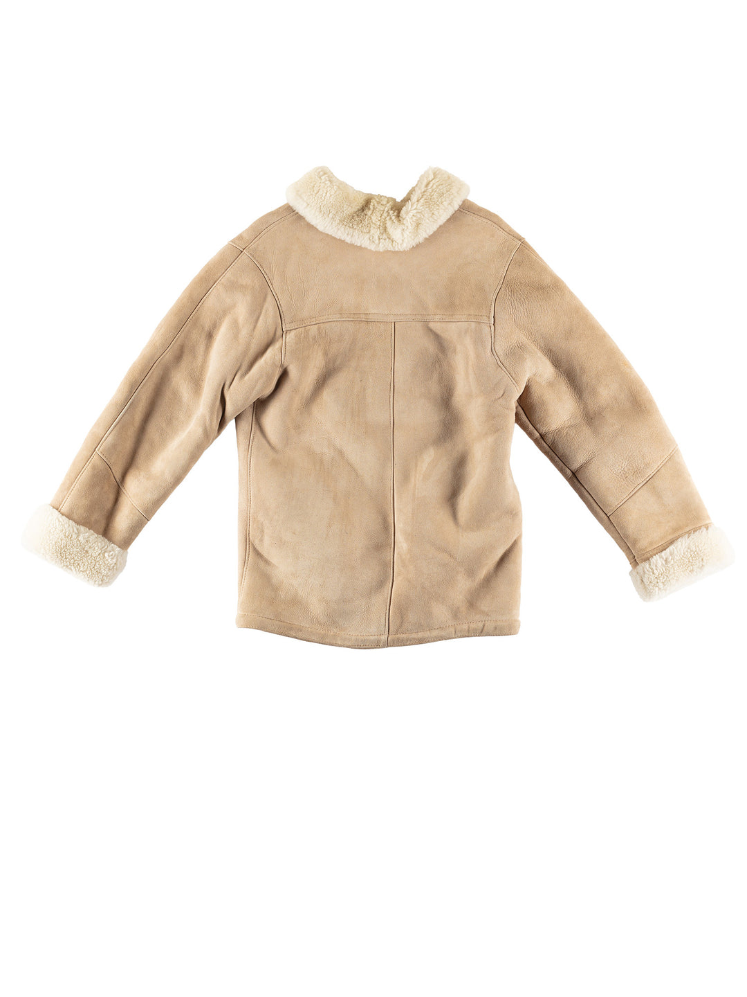Vintage 90's Men Sheepskin Jacket in BeigeVN484