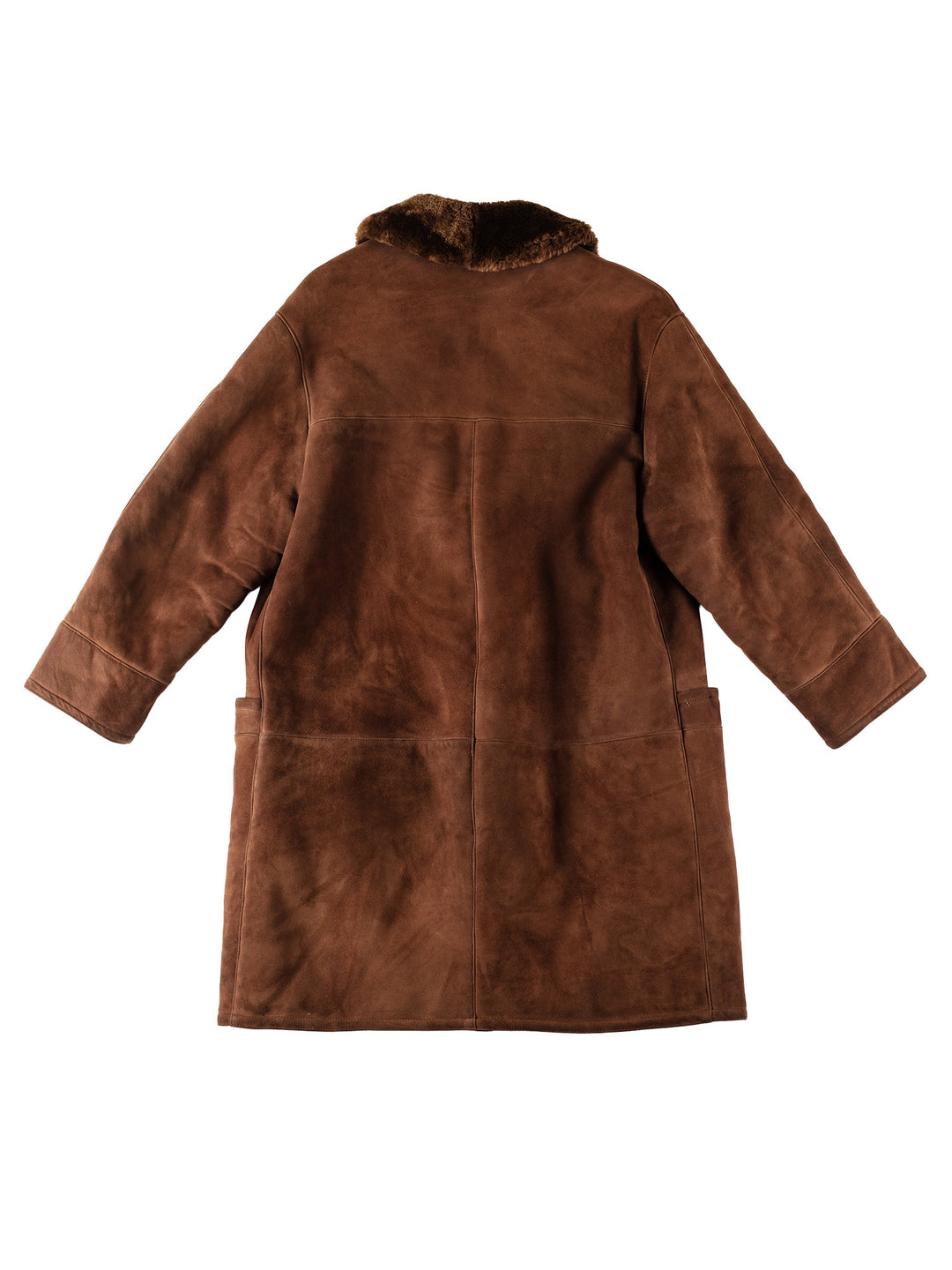 Vintage 80's Women Sheepskin Coat in BrownMN528