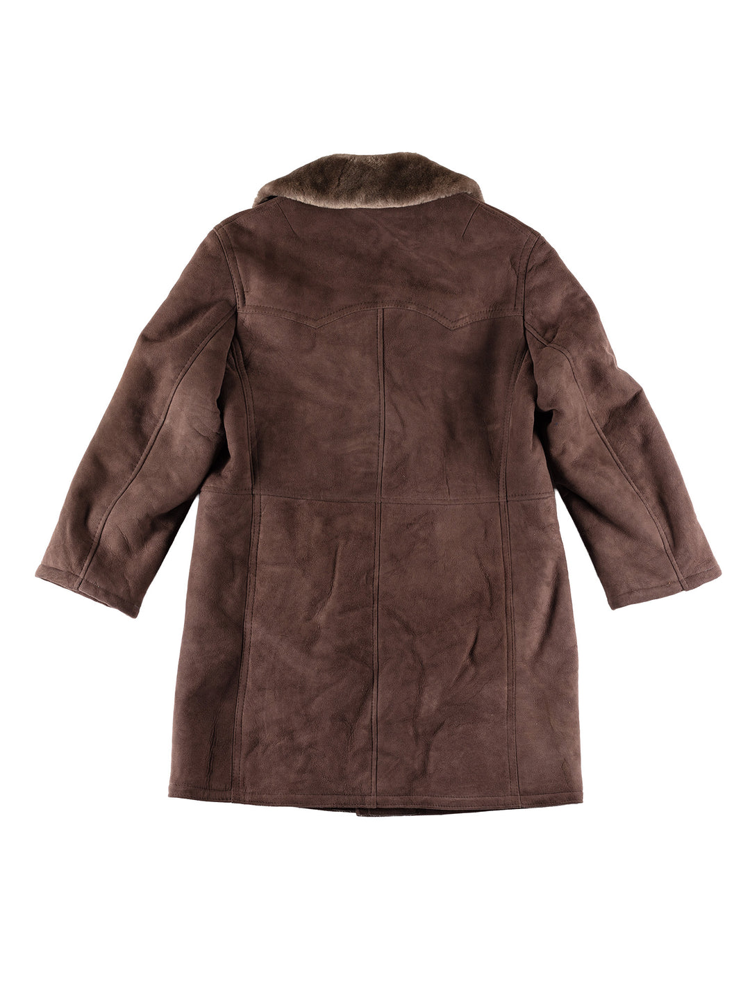 Vintage 70's Men Sheepskin Coat in BrownVN628