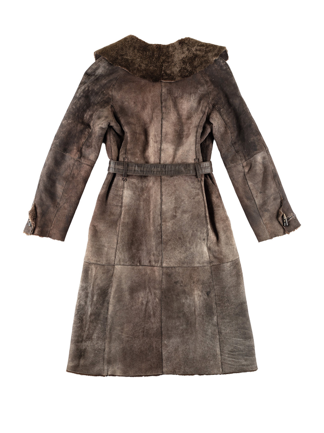 Vintage 70's Women Sheepskin Coat in BrownMN636