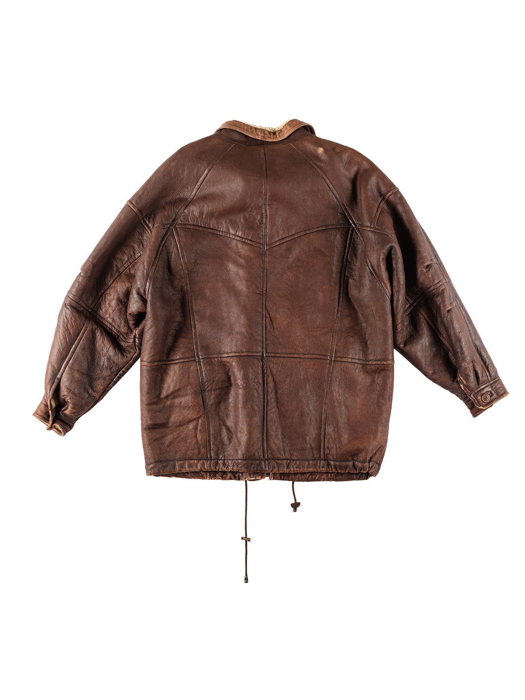 Vintage 90's Men Sheepskin Coat in BrownVN213