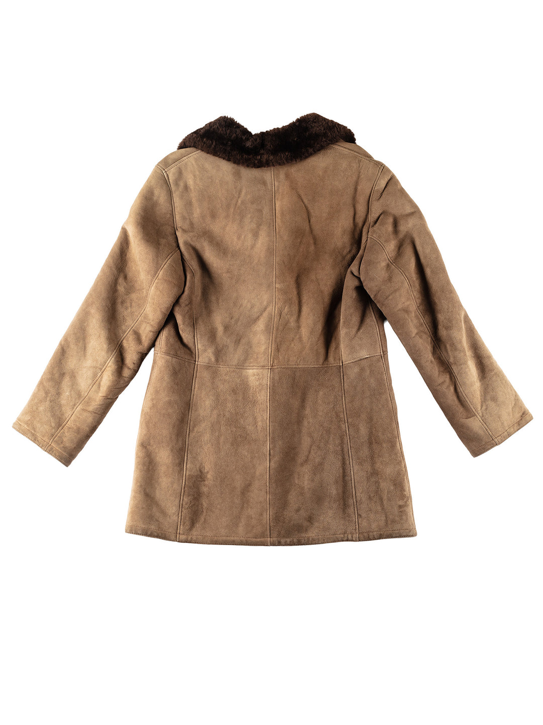Vintage 80's Men Sheepskin Coat in BeigeVN237
