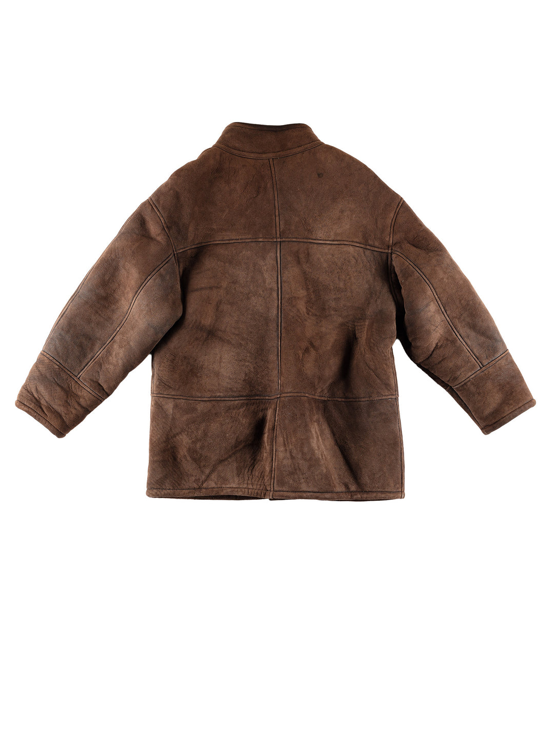 Vintage 80's Men Sheepskin Coat in BrownVN487