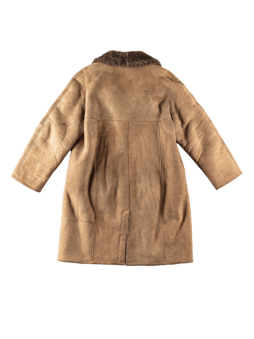 Vintage 80's Men Sheepskin Coat in BeigeVN176