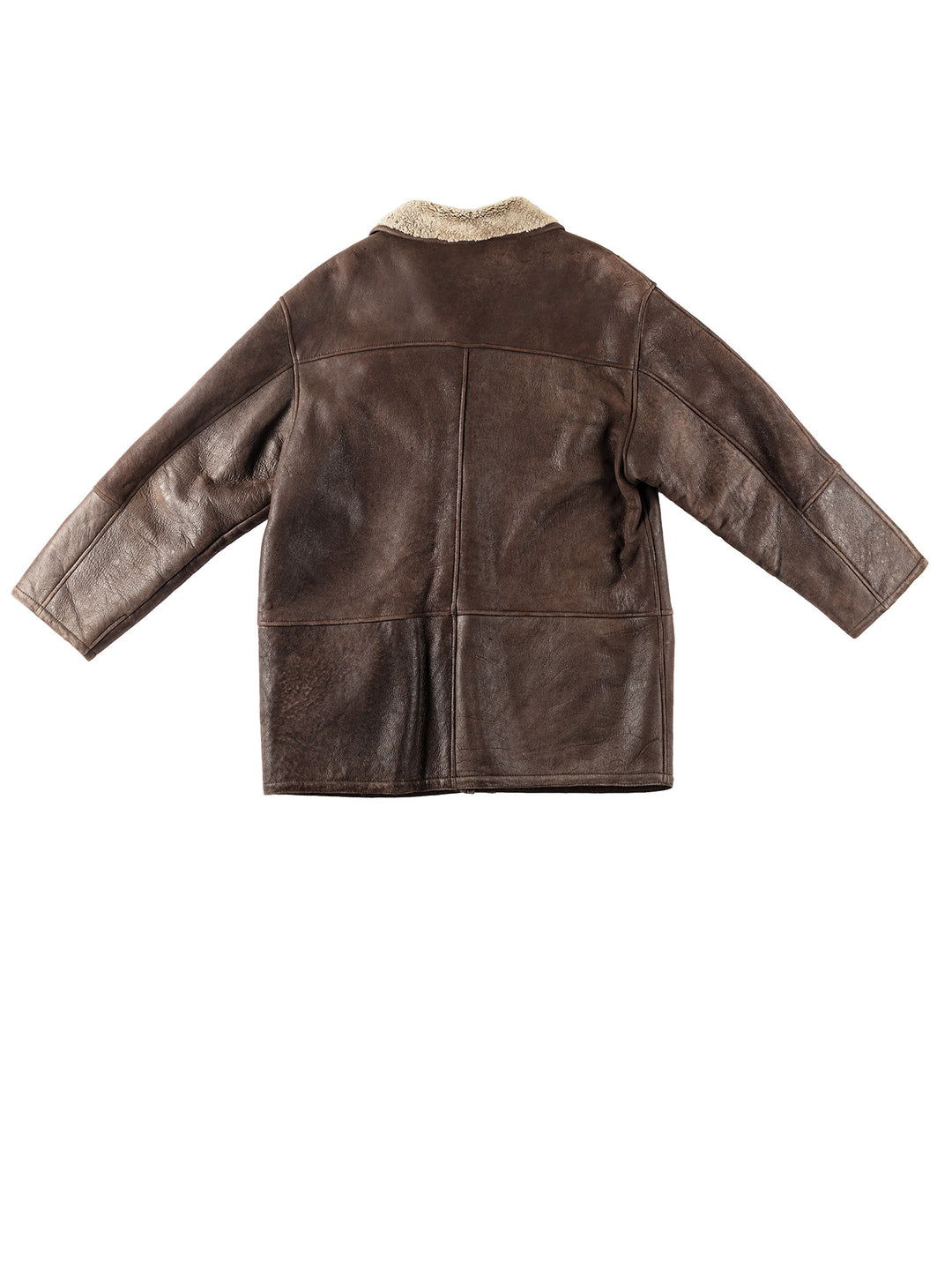 Vintage 90's Men Sheepskin Coat in BrownVN164