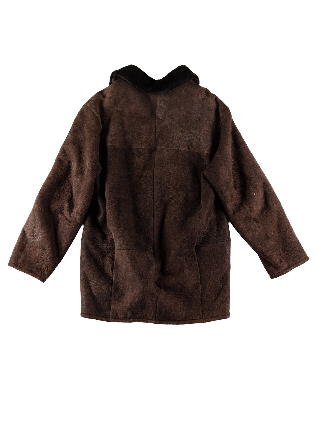 Vintage 80's Men Sheepskin Coat in BrownVN608