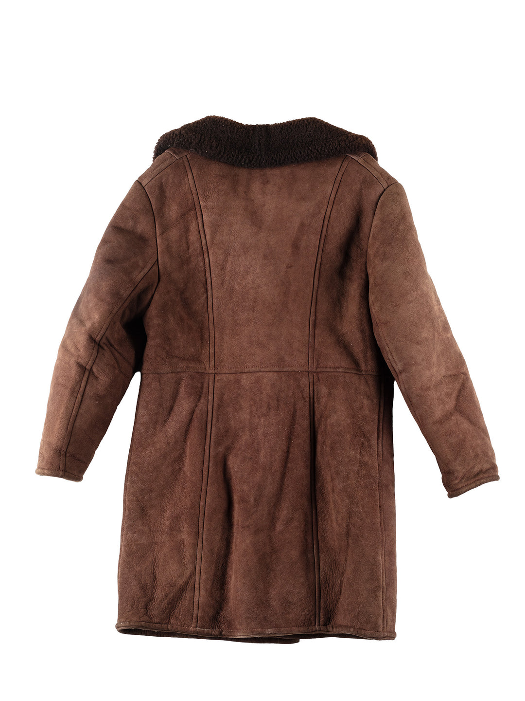 Vintage 80's Men Sheepskin Coat in BrownVN202