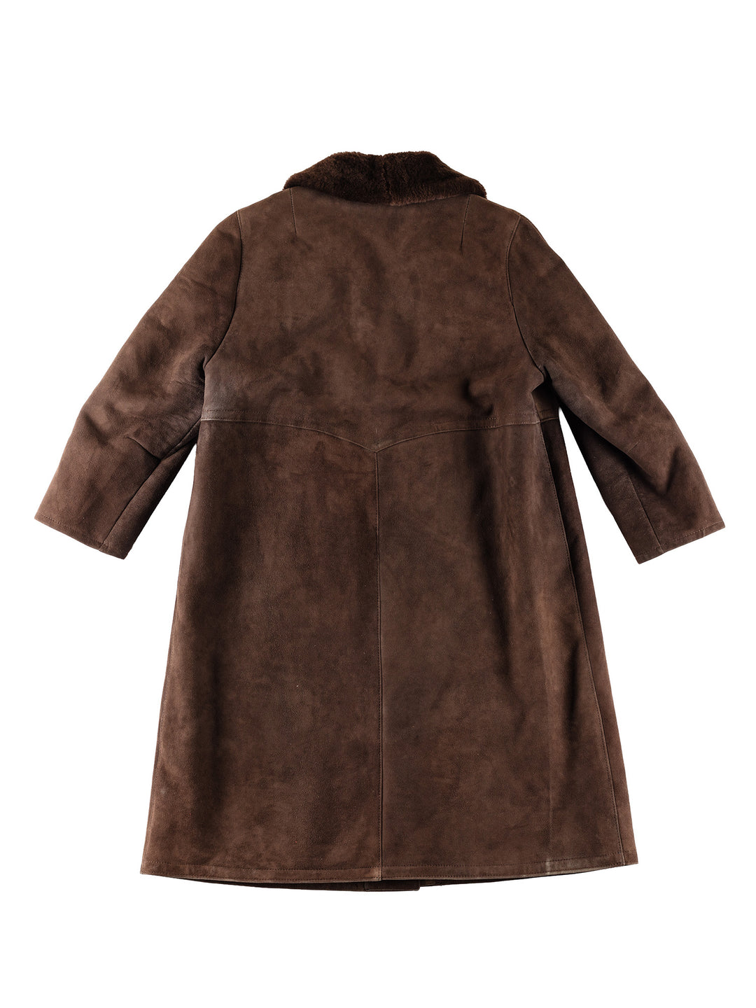 Vintage 80's Men Sheepskin Coat in BrownVN388