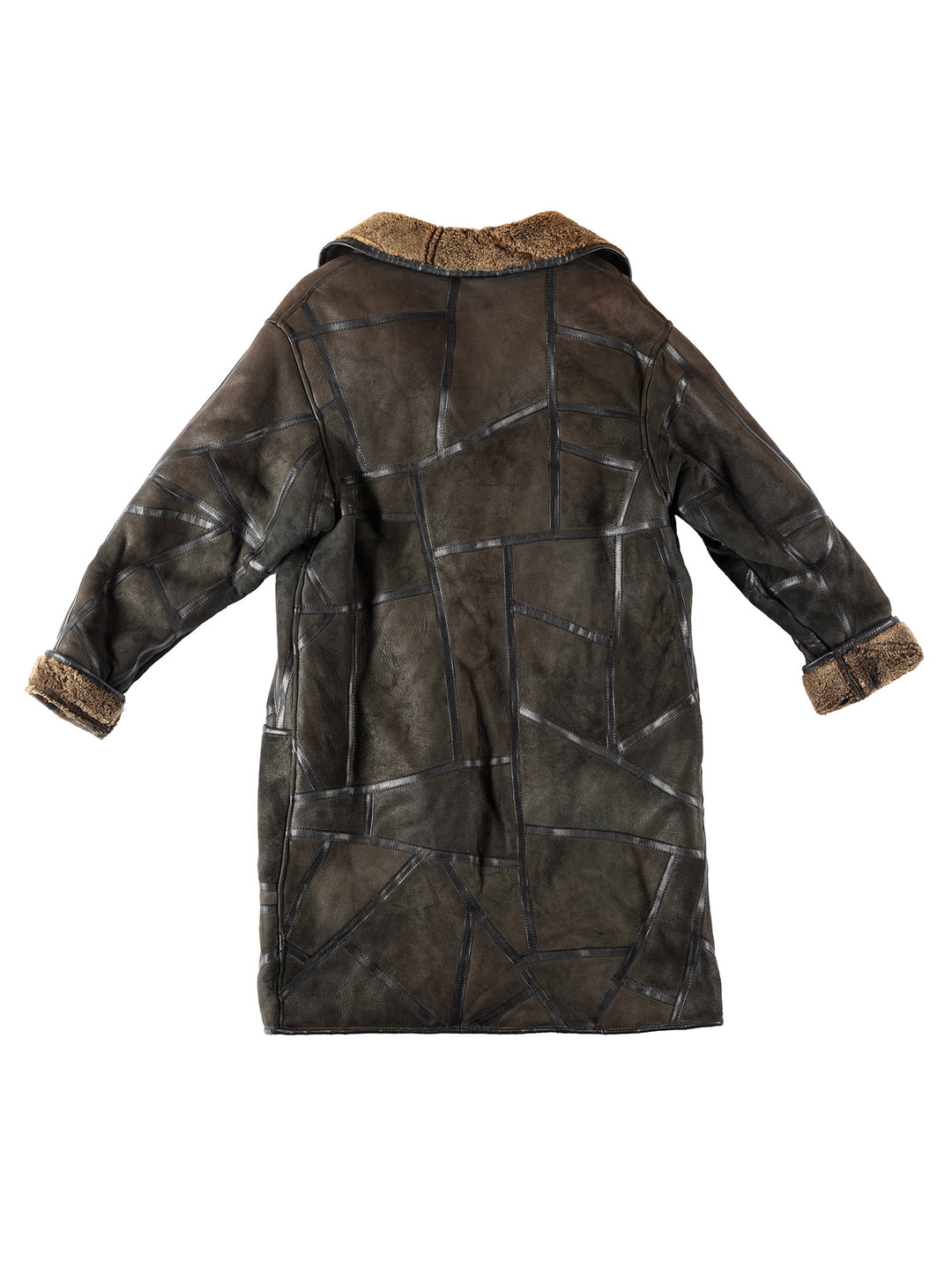 Vintage 80's Women Sheepskin Coat in BrownMN166