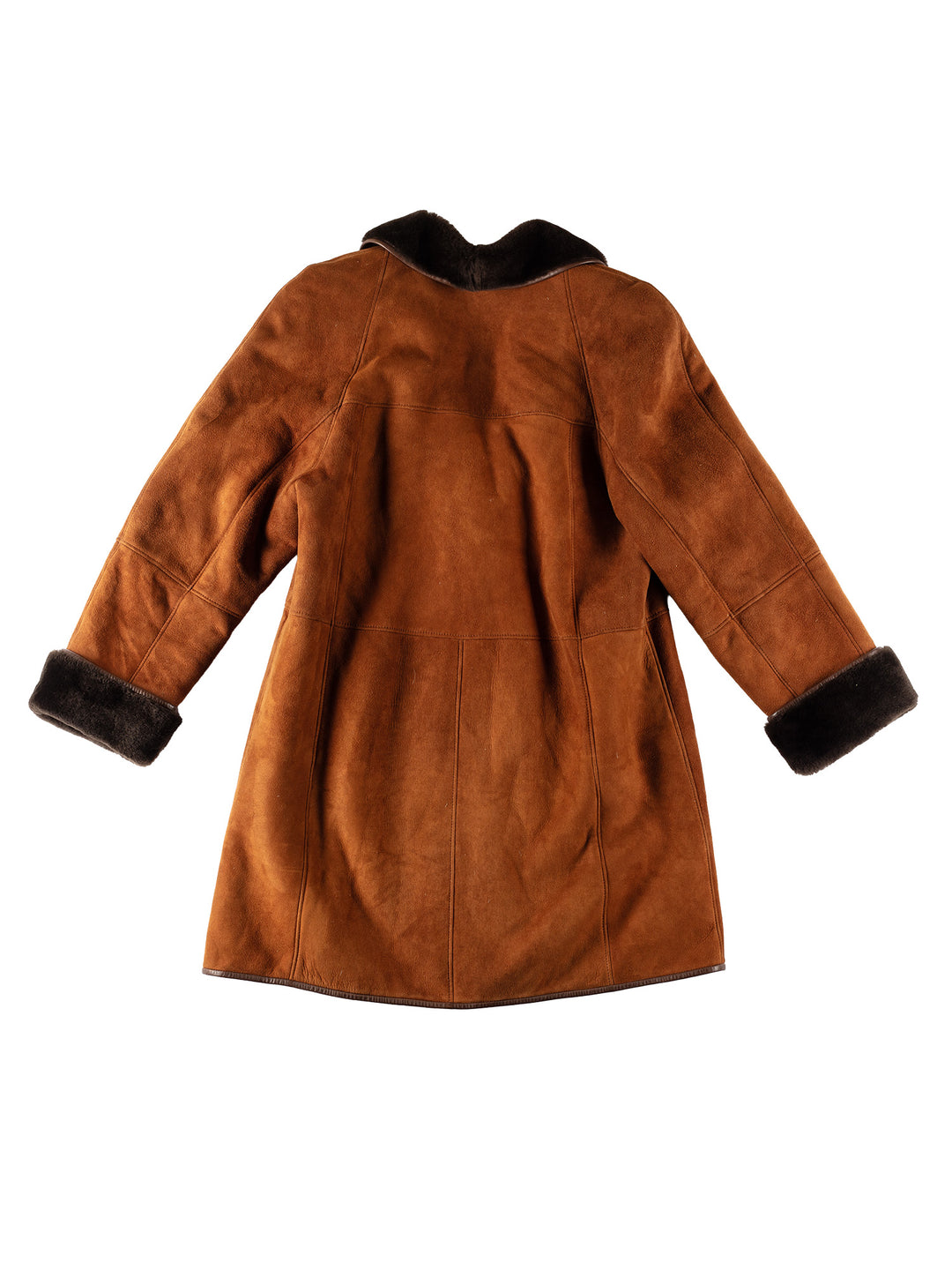 Vintage 70's Women Sheepskin Coat in BrownMN524