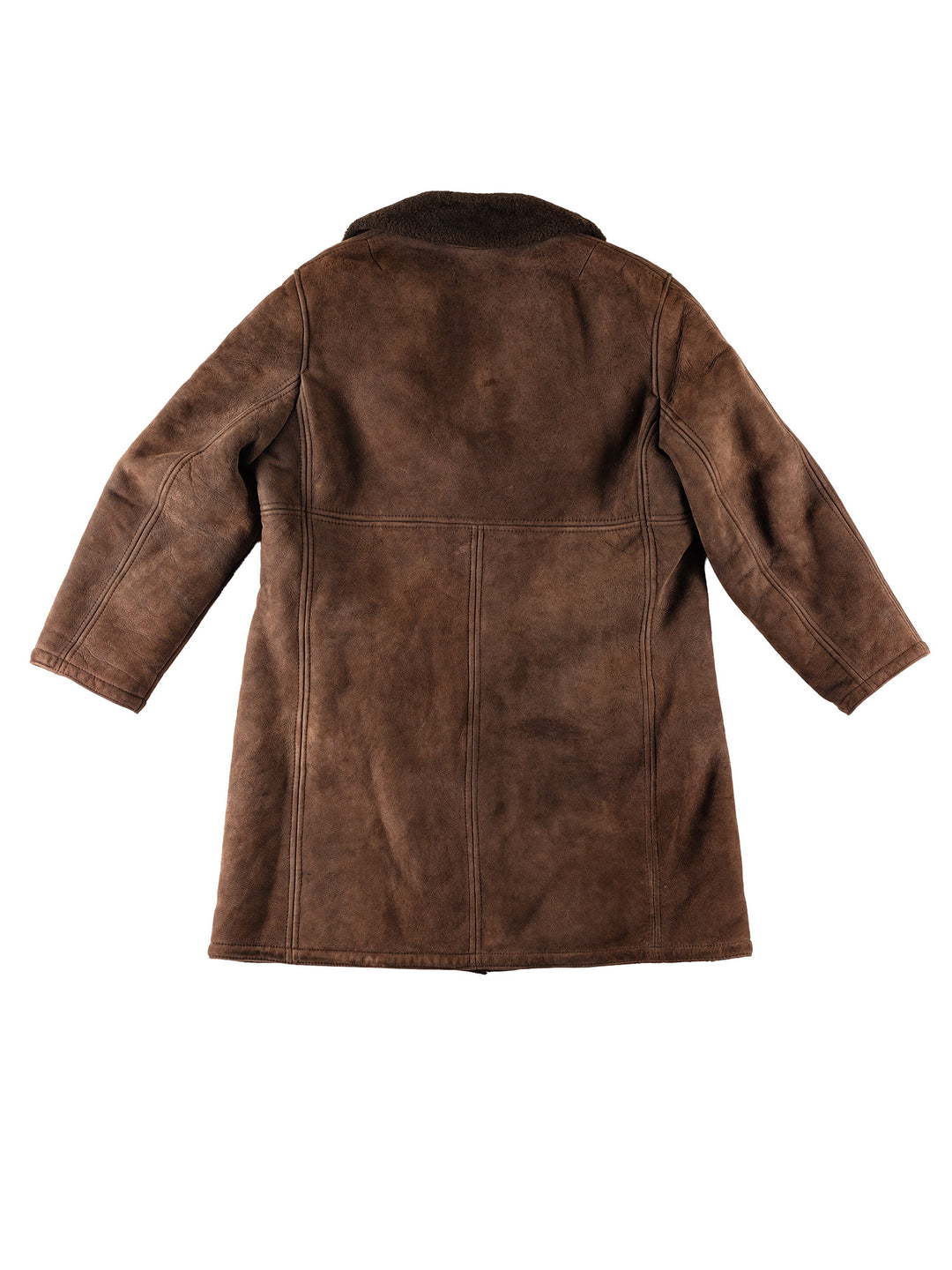 Vintage 90's Men Sheepskin Coat in BrownVN393