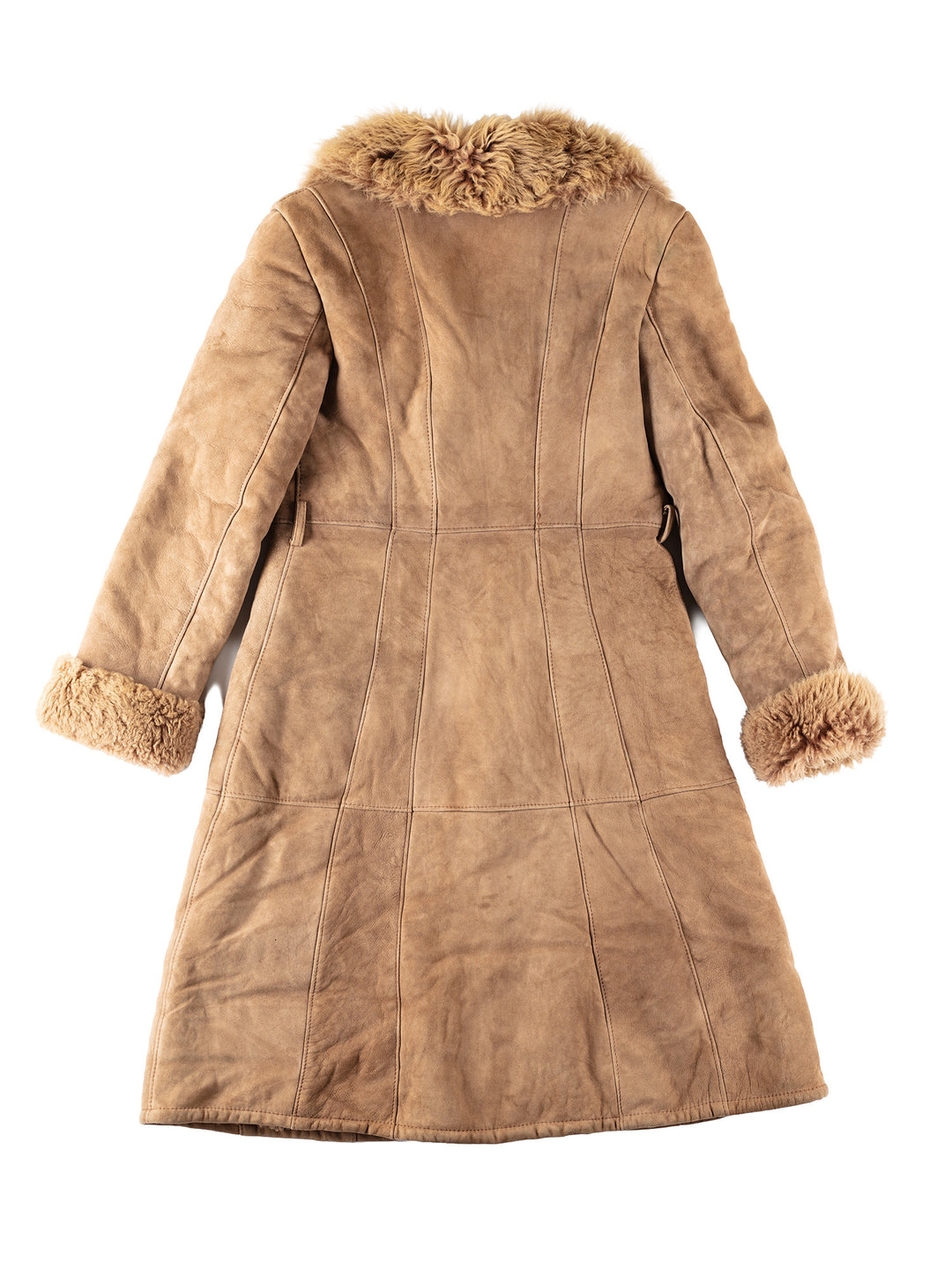 Vintage 70's Women Sheepskin Coat in BeigeMN140