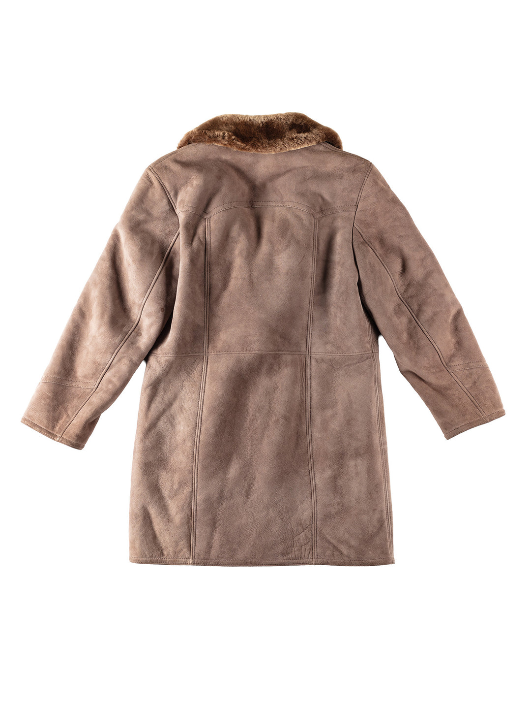 Vintage 90's Men Sheepskin Coat in GrayVN334