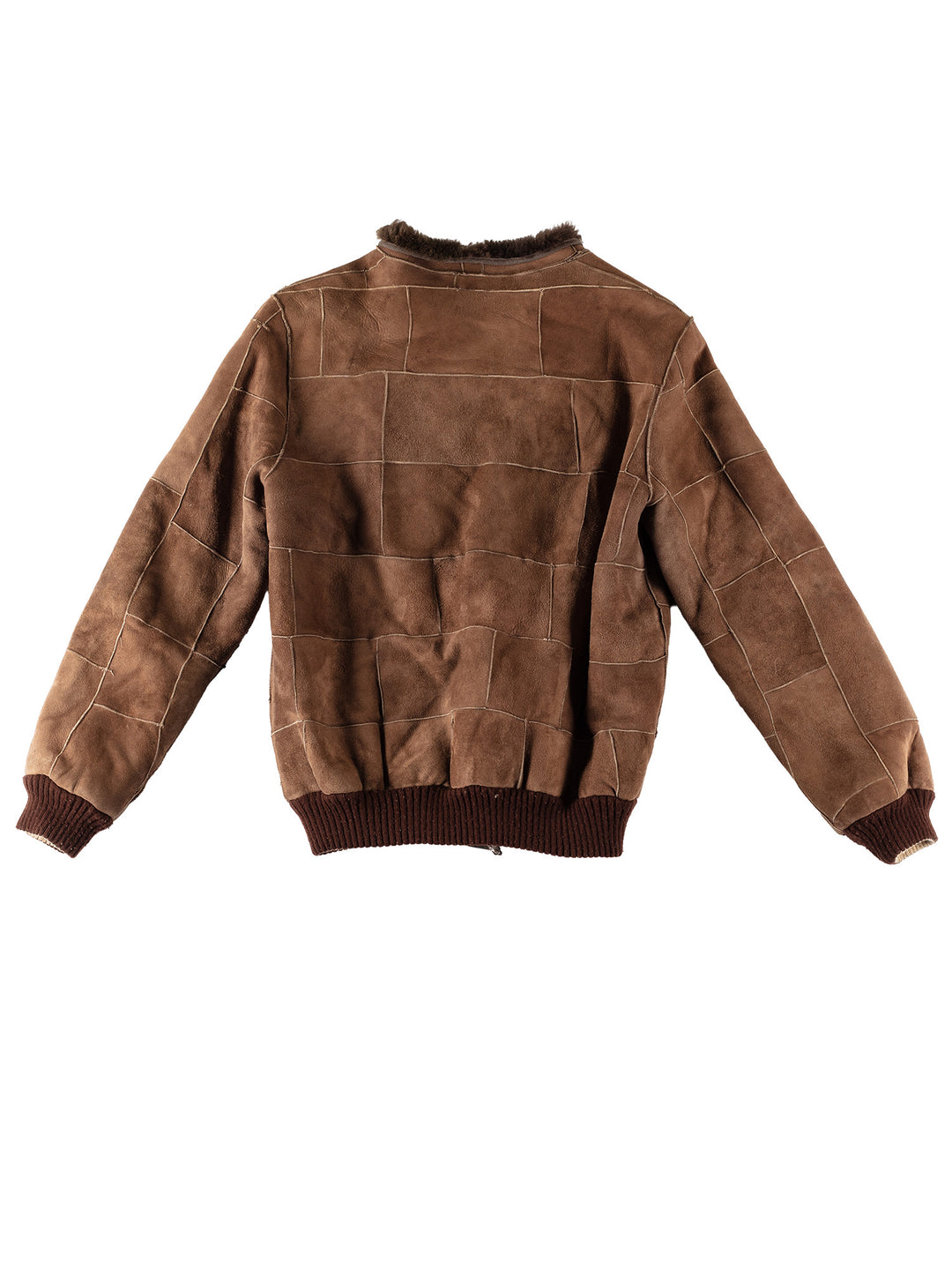 Vintage 80's Women Sheepskin Jacket in BrownMN531