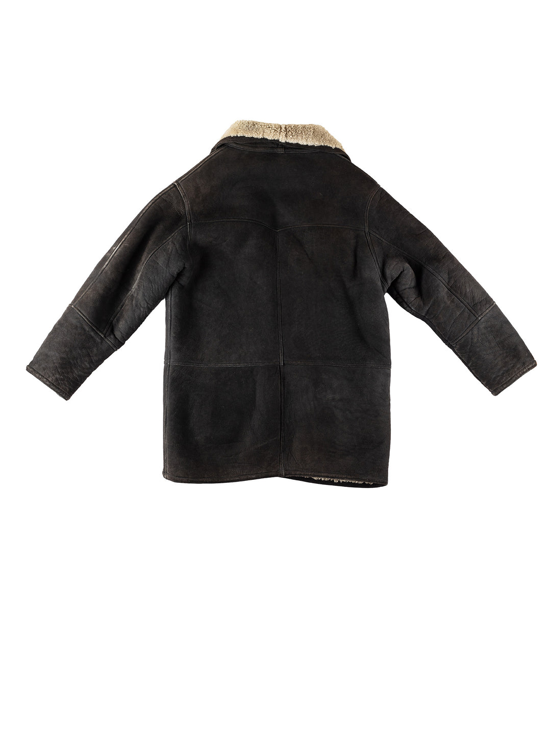 Vintage 70's Men Sheepskin Coat in BlackVN228