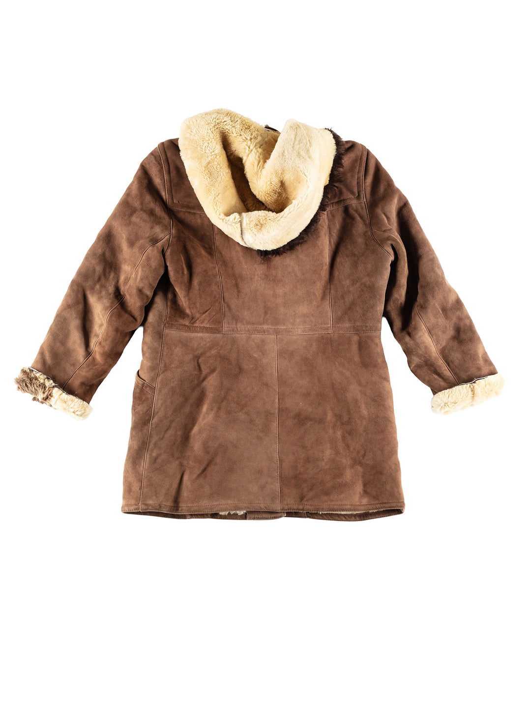 Vintage 70's Women Sheepskin Coat in BrownMN429