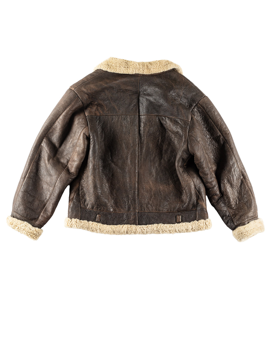 Vintage 90's Men Sheepskin Jacket in BrownVN182
