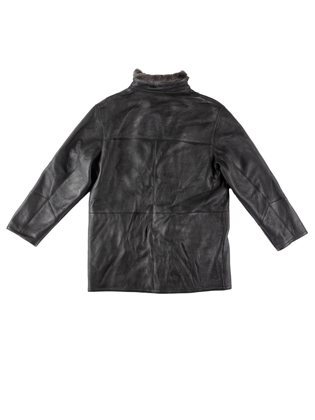 Vintage 90's Men Sheepskin Coat in BlackVN132