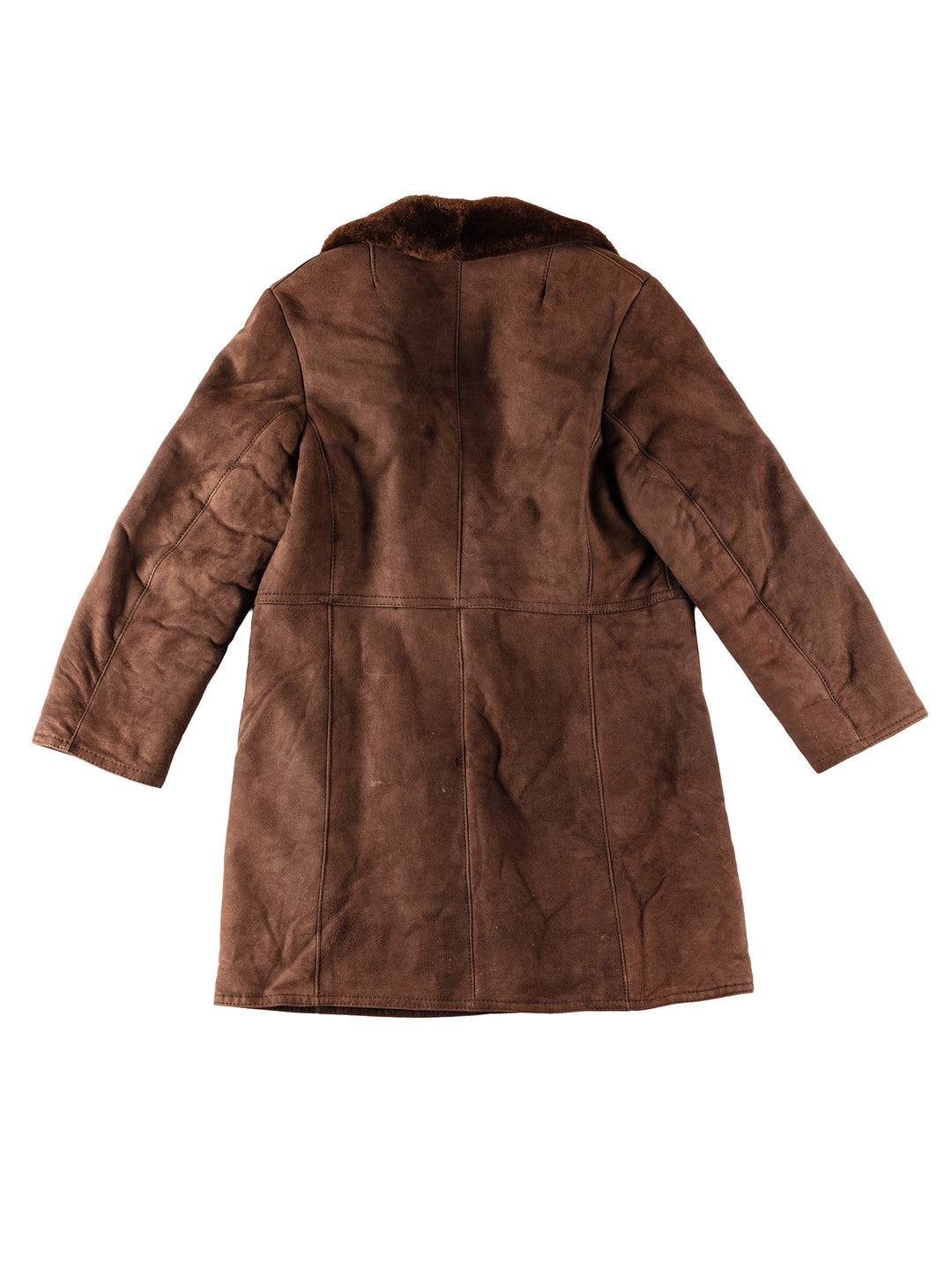 Vintage 70's Men Sheepskin Coat in BrownVN367