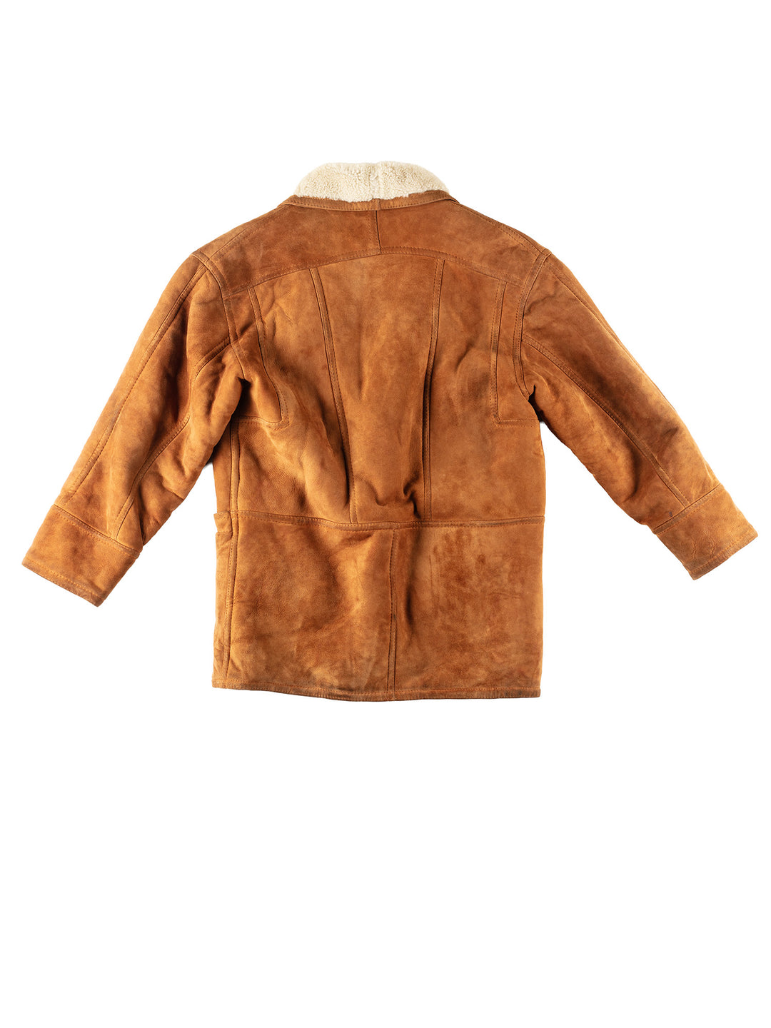 Vintage 80's Men Sheepskin Coat in BrownVN242