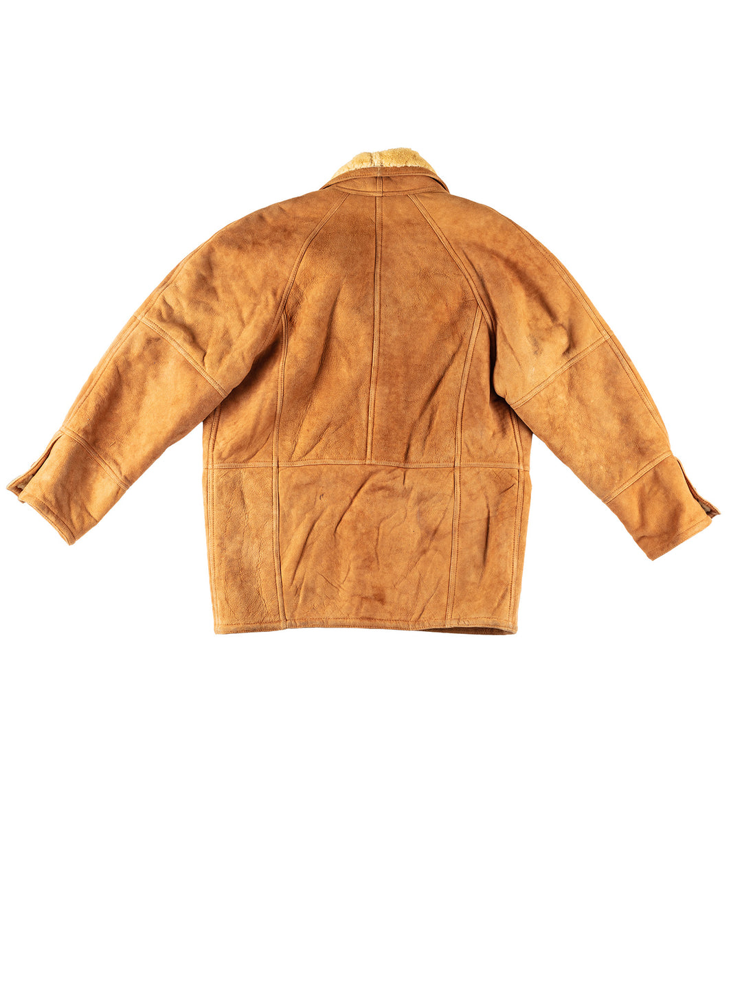 Vintage 80's Men Sheepskin Coat in BrownVN220