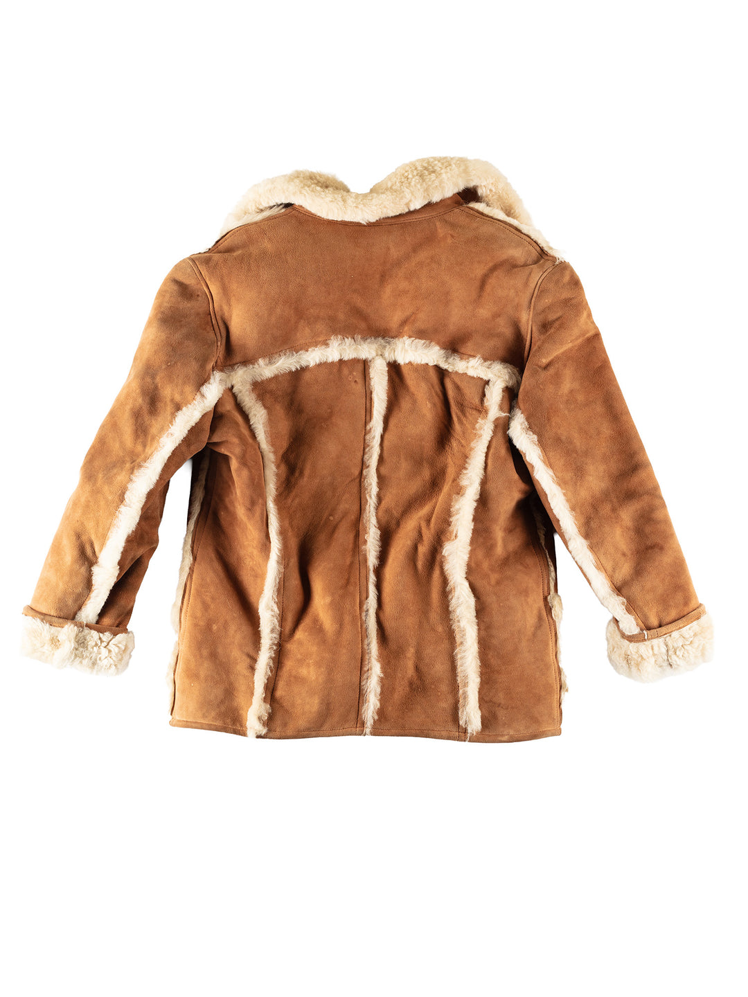 Vintage 70's Men Sheepskin Coat in BrownVN259