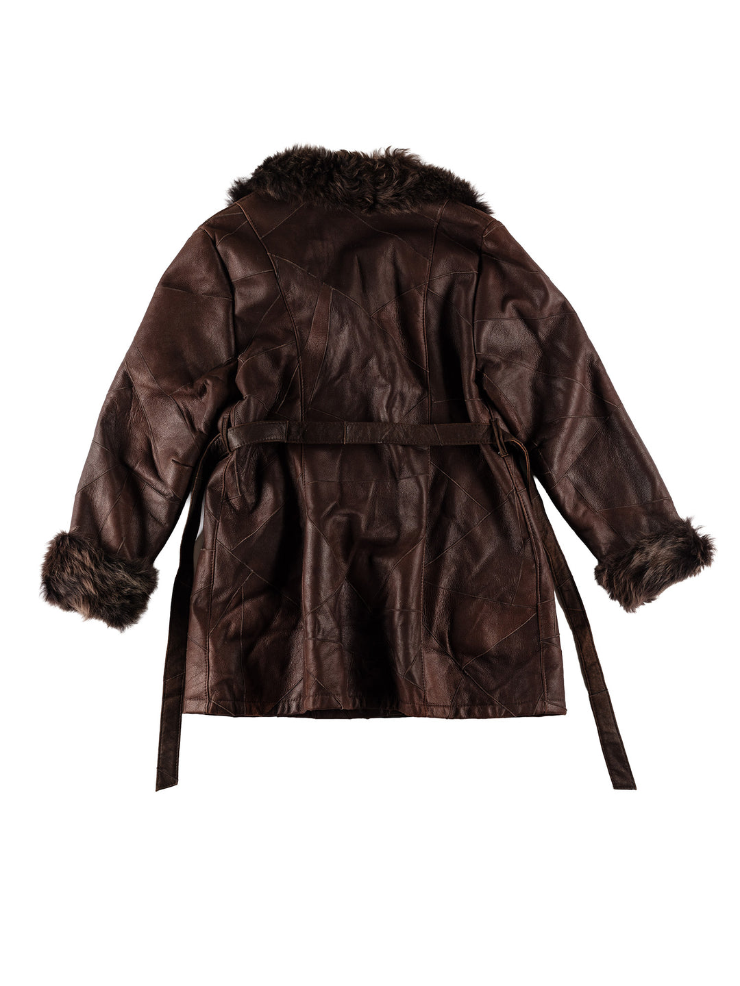 Vintage 70's Women Sheepskin Coat in BrownMN681