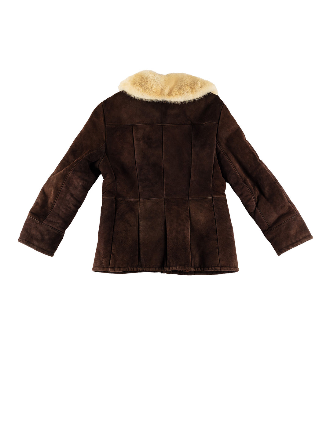 Vintage 70's Women Sheepskin Jacket in BrownMN676