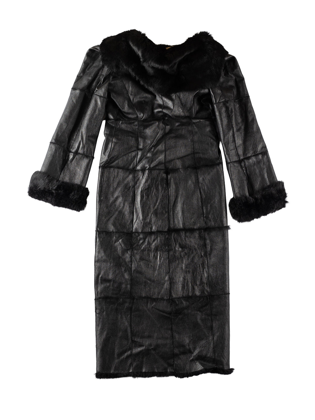 Vintage 70's Women Fur Coat in BlackMN342