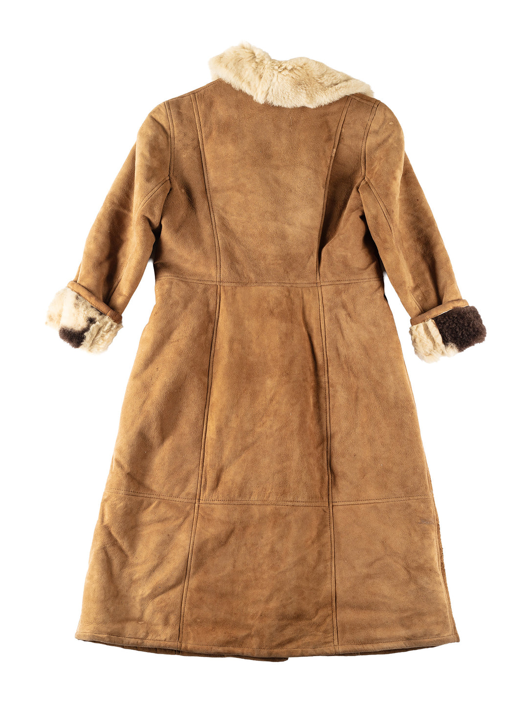 Vintage 70's Women Sheepskin Coat in BeigeMN159