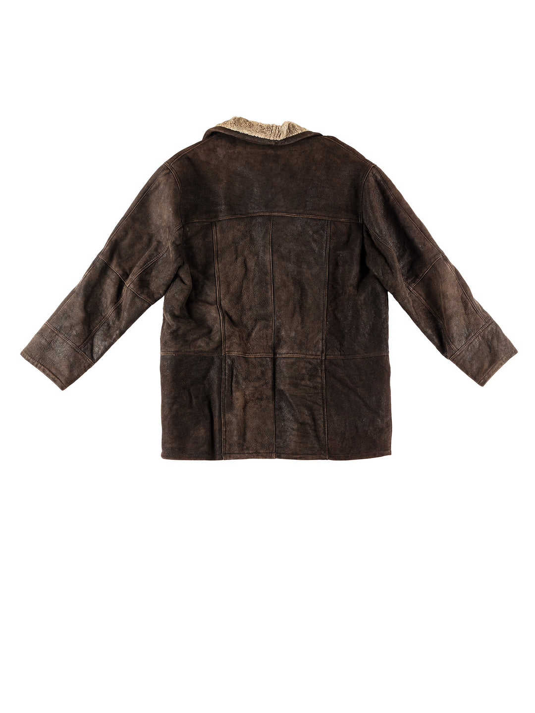 Vintage 80's Men Sheepskin Coat in BrownVN230