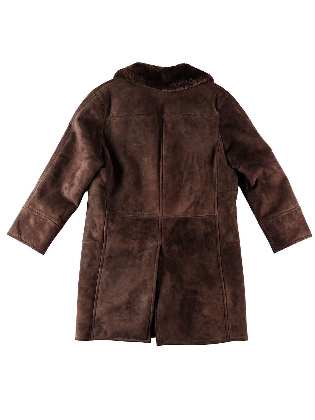 Vintage 80's Men Sheepskin Coat in BrownVN398