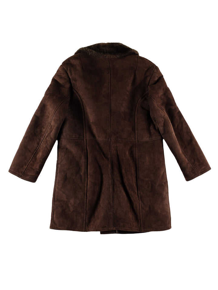 Vintage 70's Men Sheepskin Coat in BrownVN632