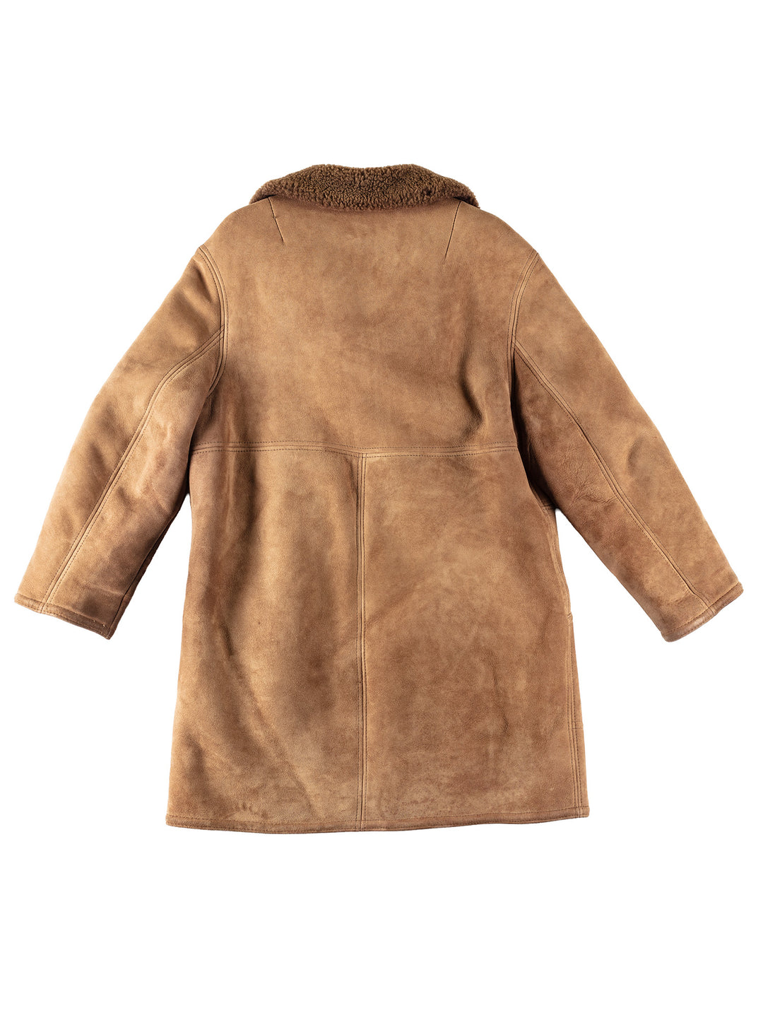 Vintage 80's Men Sheepskin Coat in BrownVN143