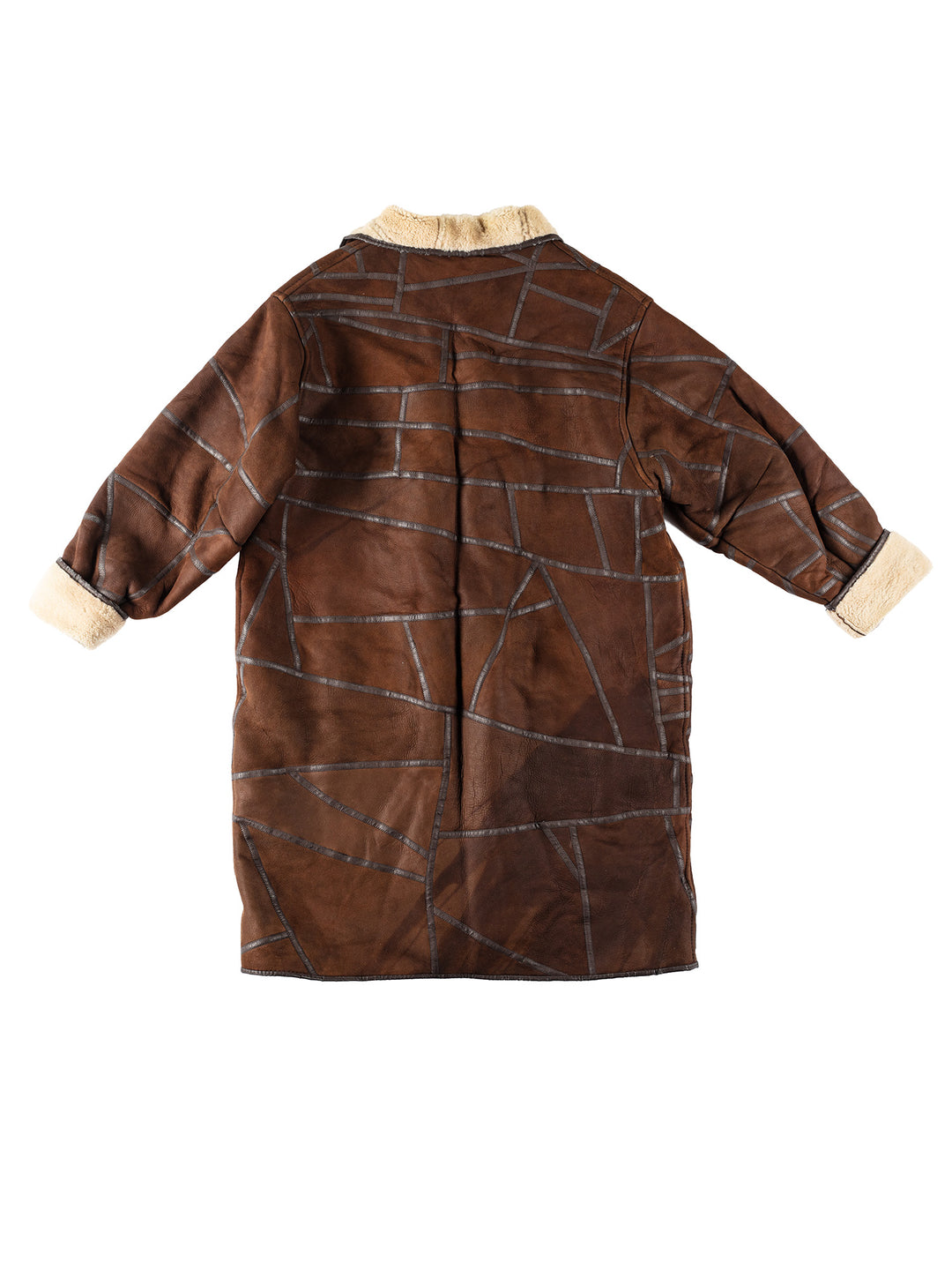 Vintage 80's Women Sheepskin Coat in BrownMN135